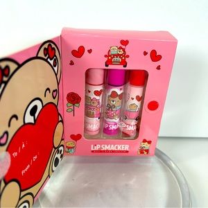 Lip Smacker Trio Best Flavor Forever Set Peach Grape Candy NEW